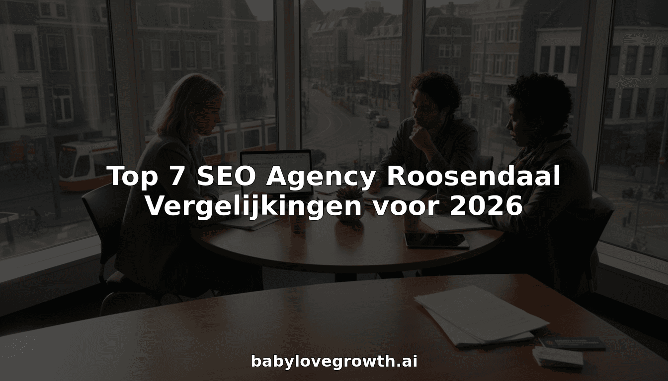 Top 7 SEO Agency Roosendaal Vergelijkingen voor 2026