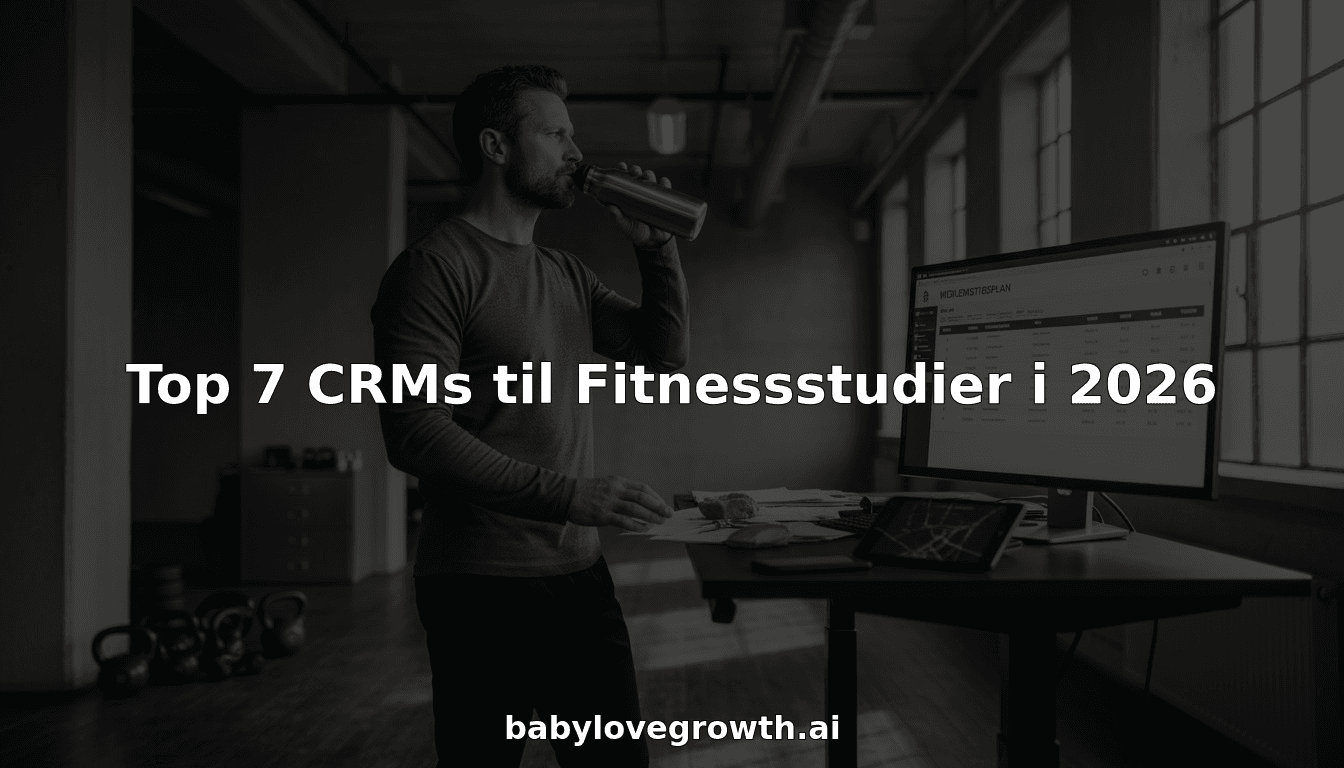 Top 7 CRMs til Fitnessstudier i 2026