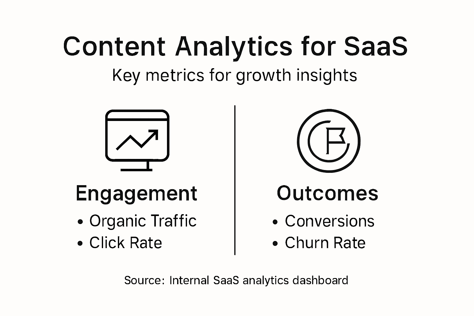 Infographic of essential SaaS analytics metrics