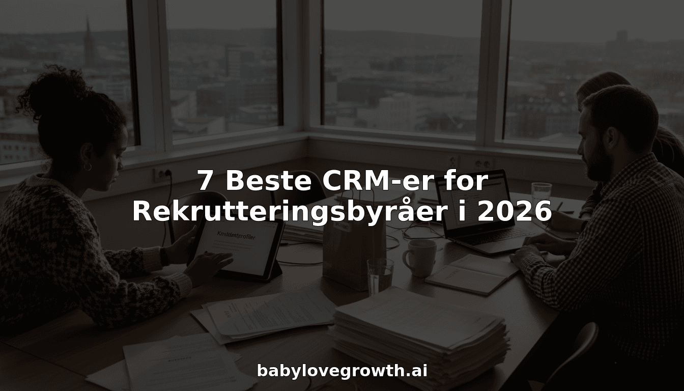 7 Beste CRM-er for Rekrutteringsbyråer i 2026