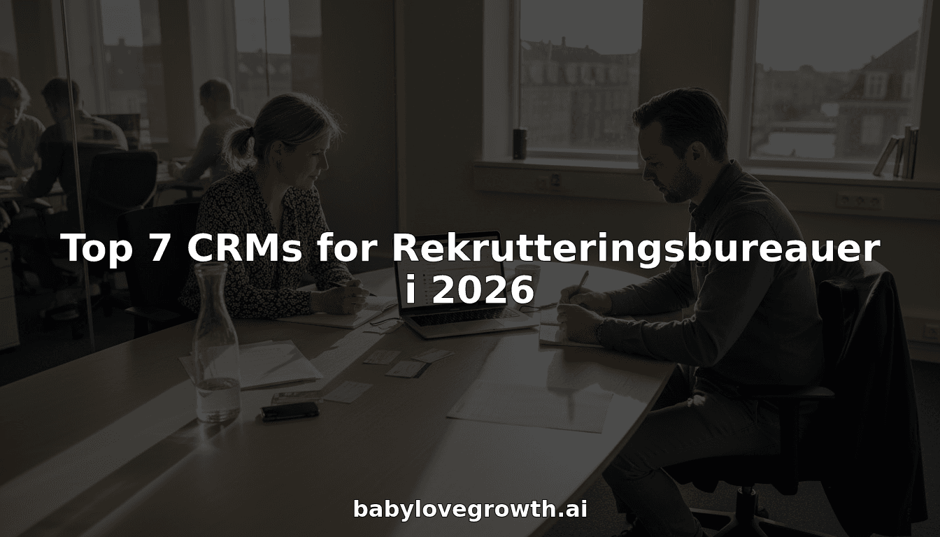 Top 7 CRMs for Rekrutteringsbureauer i 2026