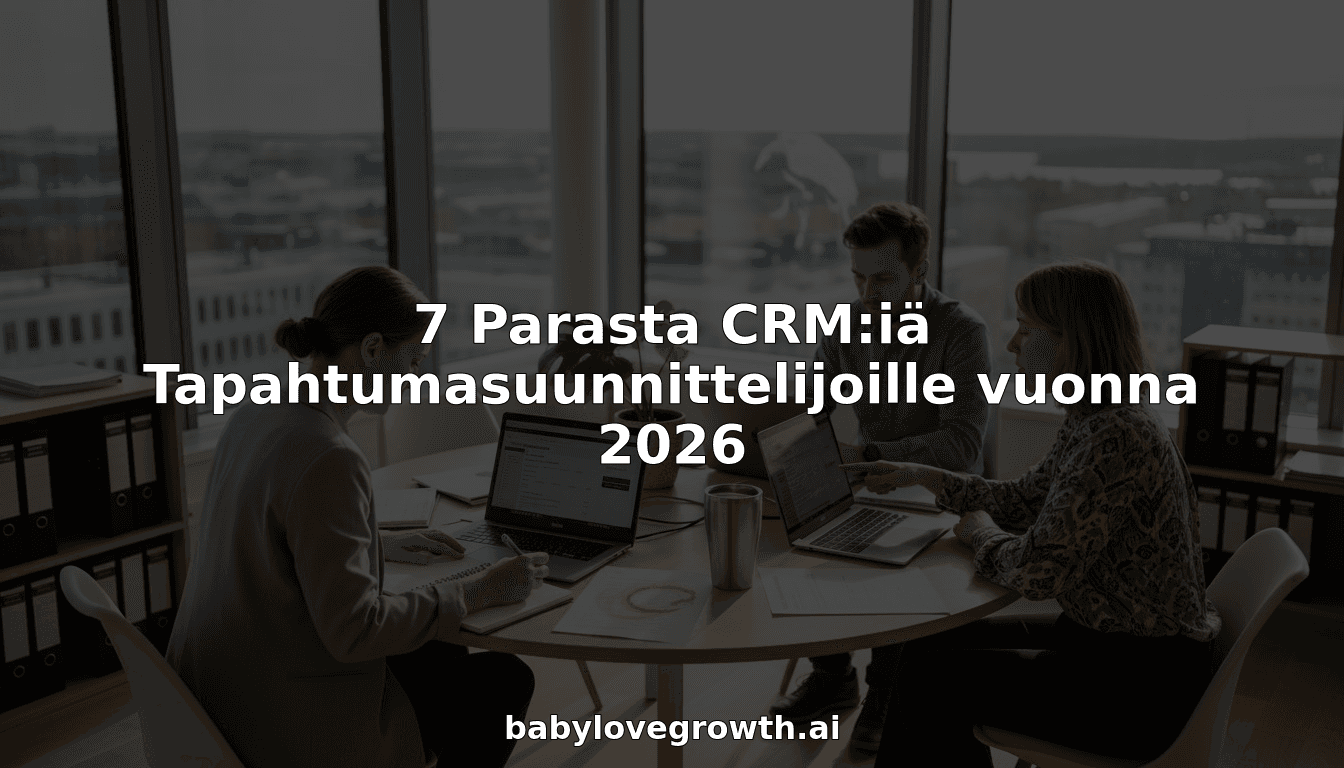 7 Parasta CRM:iä Tapahtumasuunnittelijoille vuonna 2026