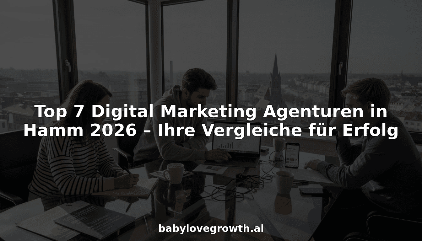 Top 7 Digital Marketing Agenturen in Hamm 2026 – Ihre Vergleiche für Erfolg