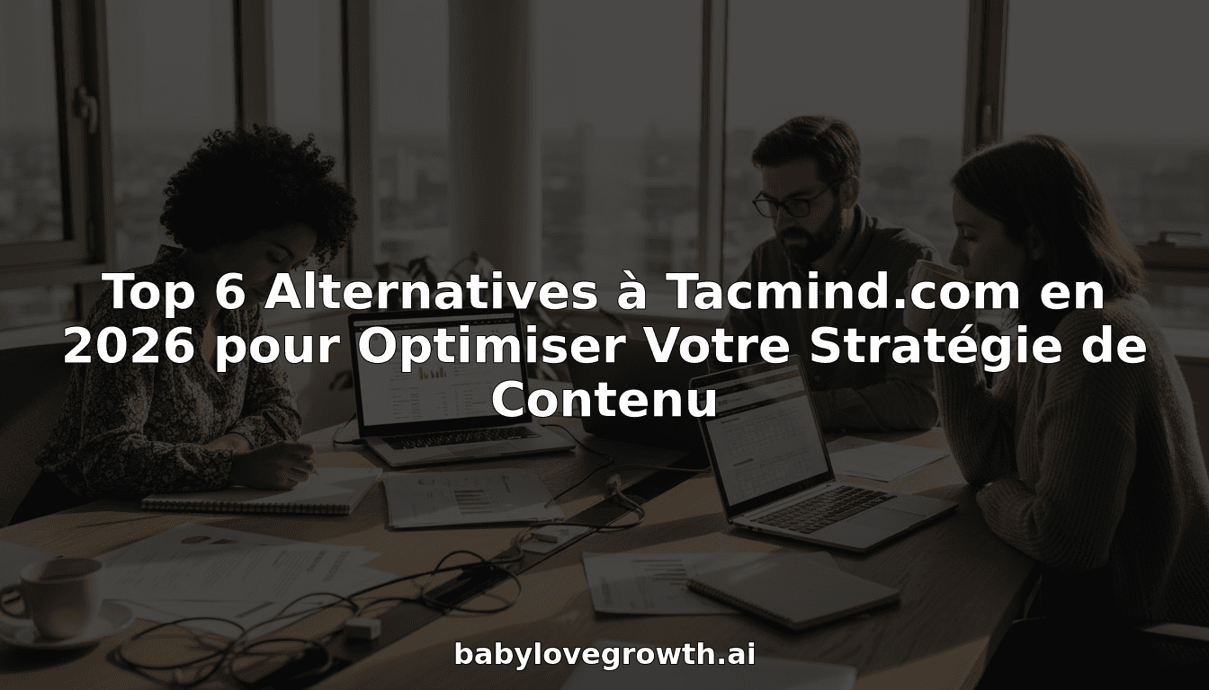 Top 6 Alternatives à Tacmind.com en 2026 pour Optimiser Votre Stratégie de Contenu