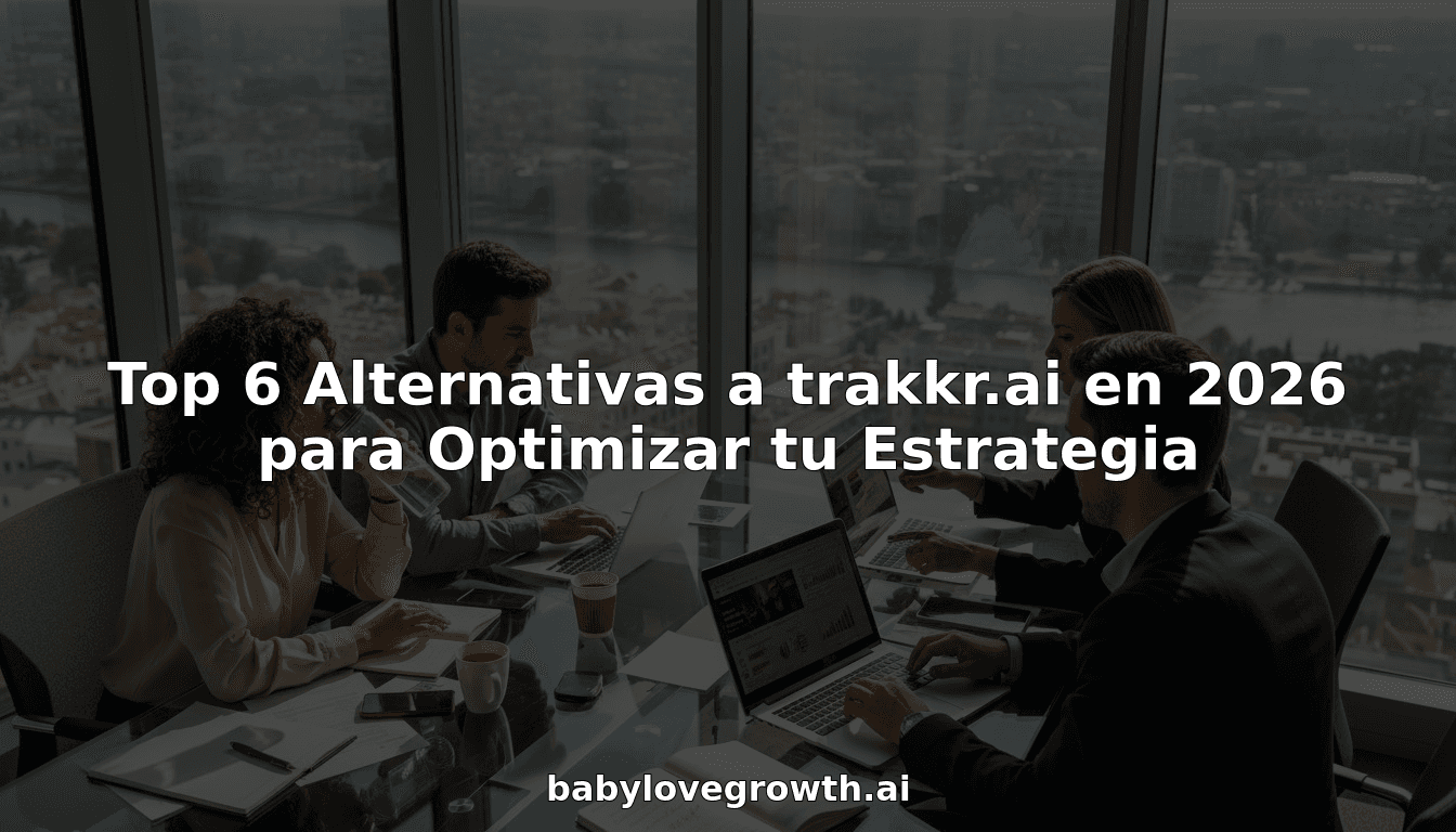 Top 6 Alternativas a trakkr.ai en 2026 para Optimizar tu Estrategia
