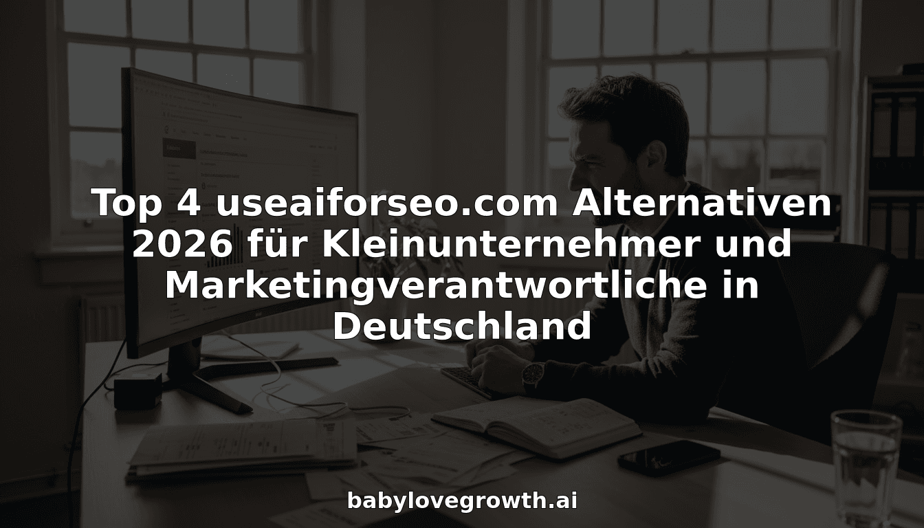 Top 4 useaiforseo.com Alternativen 2026 für Kleinunternehmer und Marketingverantwortliche in Deutschland