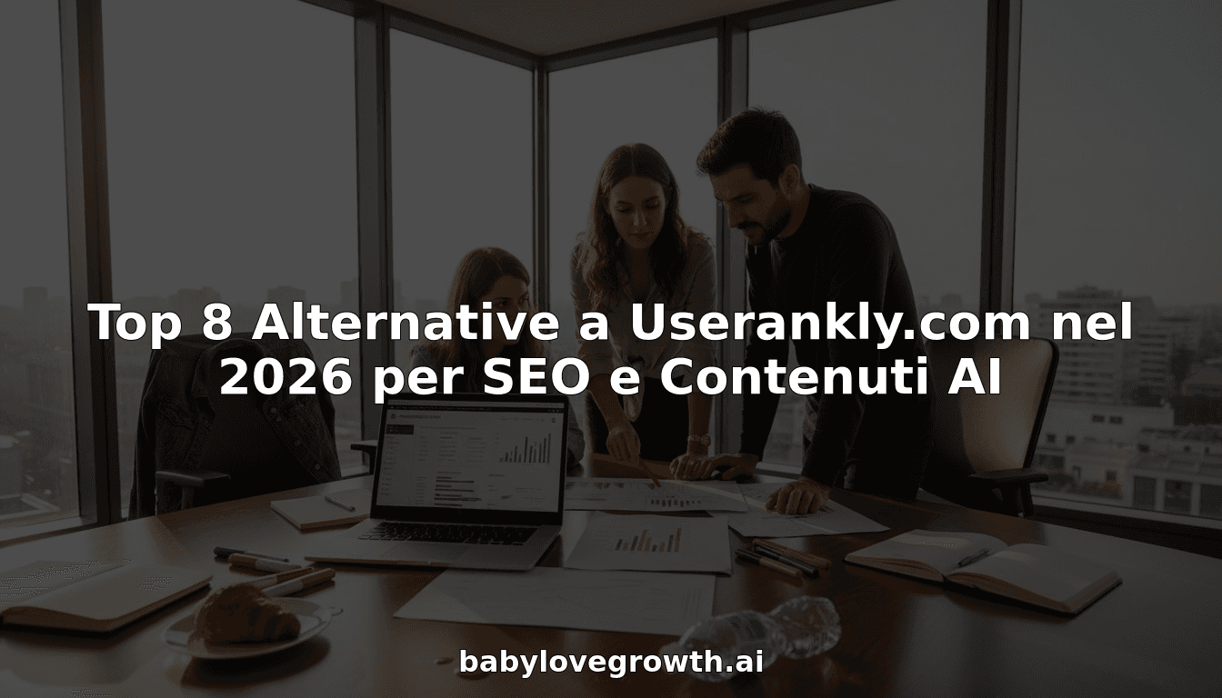 Top 8 Alternative a Userankly.com nel 2026 per SEO e Contenuti AI