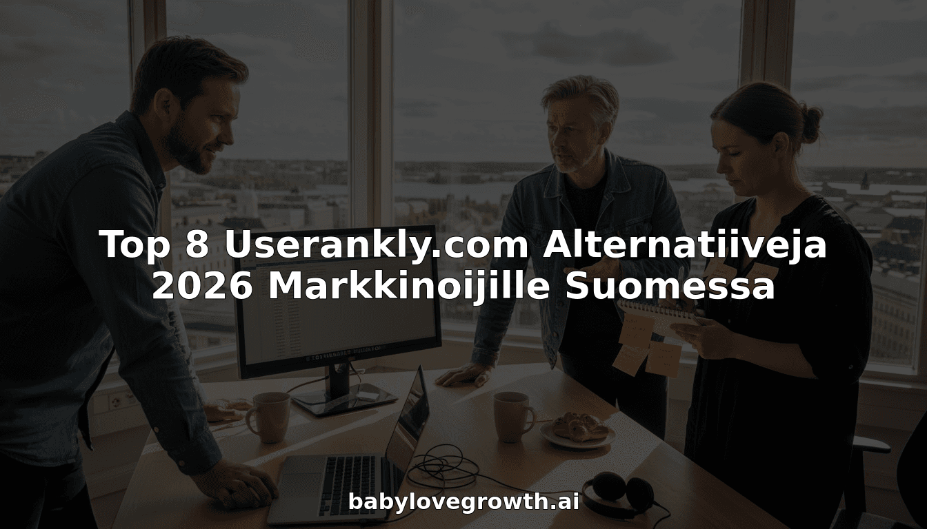 Top 8 Userankly.com Alternatiiveja 2026 Markkinoijille Suomessa
