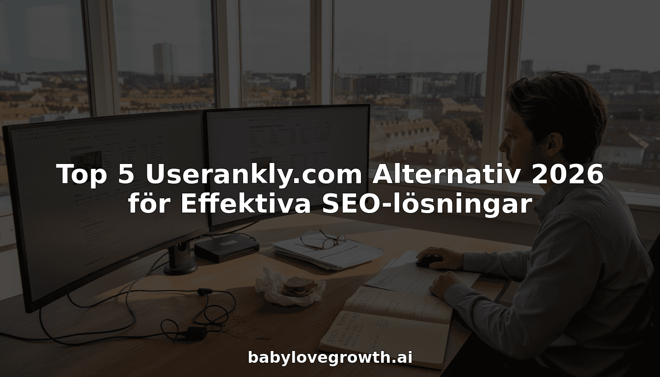 Top 5 Userankly.com Alternativ 2026 för Effektiva SEO-lösningar