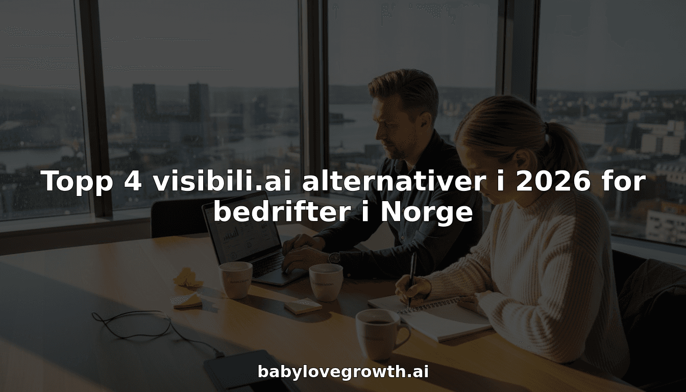Topp 4 visibili.ai alternativer i 2026 for bedrifter i Norge