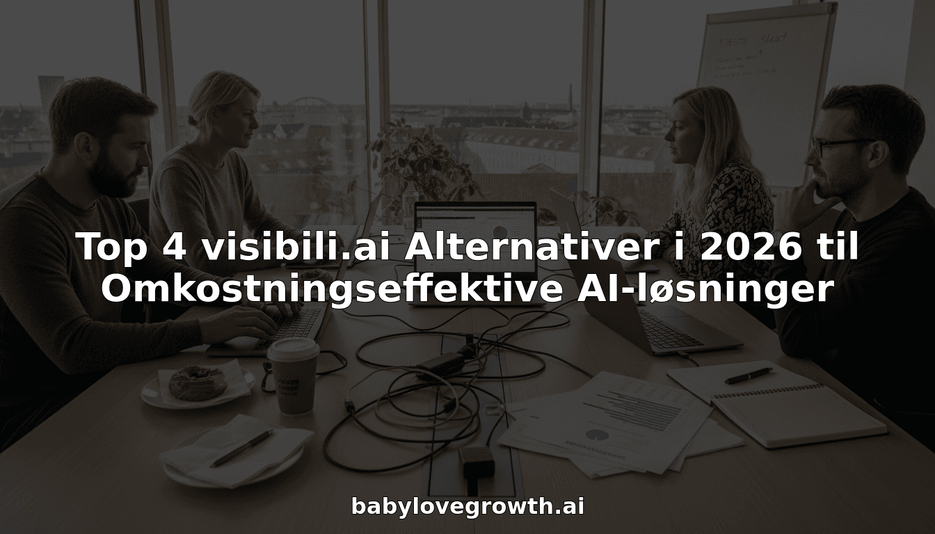 Top 4 visibili.ai Alternativer i 2026 til Omkostningseffektive AI-løsninger