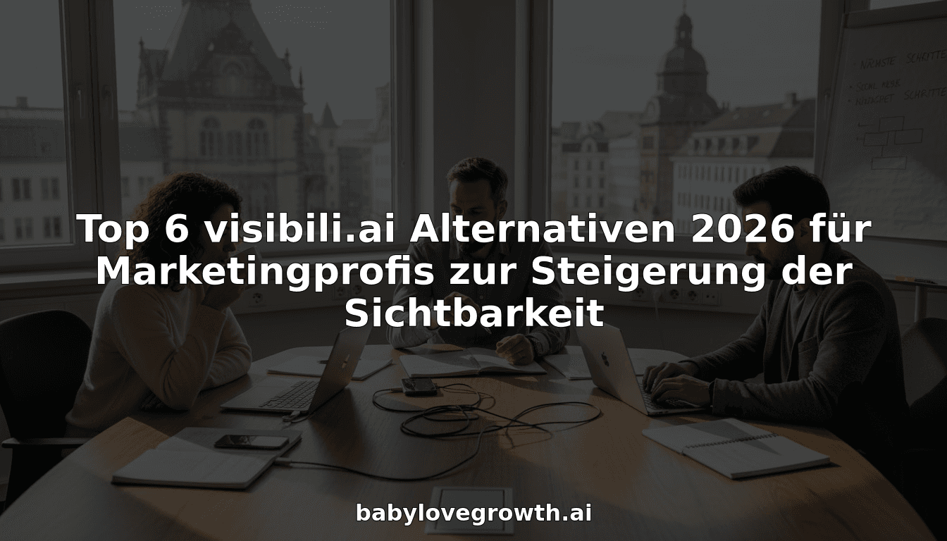 Top 6 visibili.ai Alternativen 2026 für Marketingprofis zur Steigerung der Sichtbarkeit