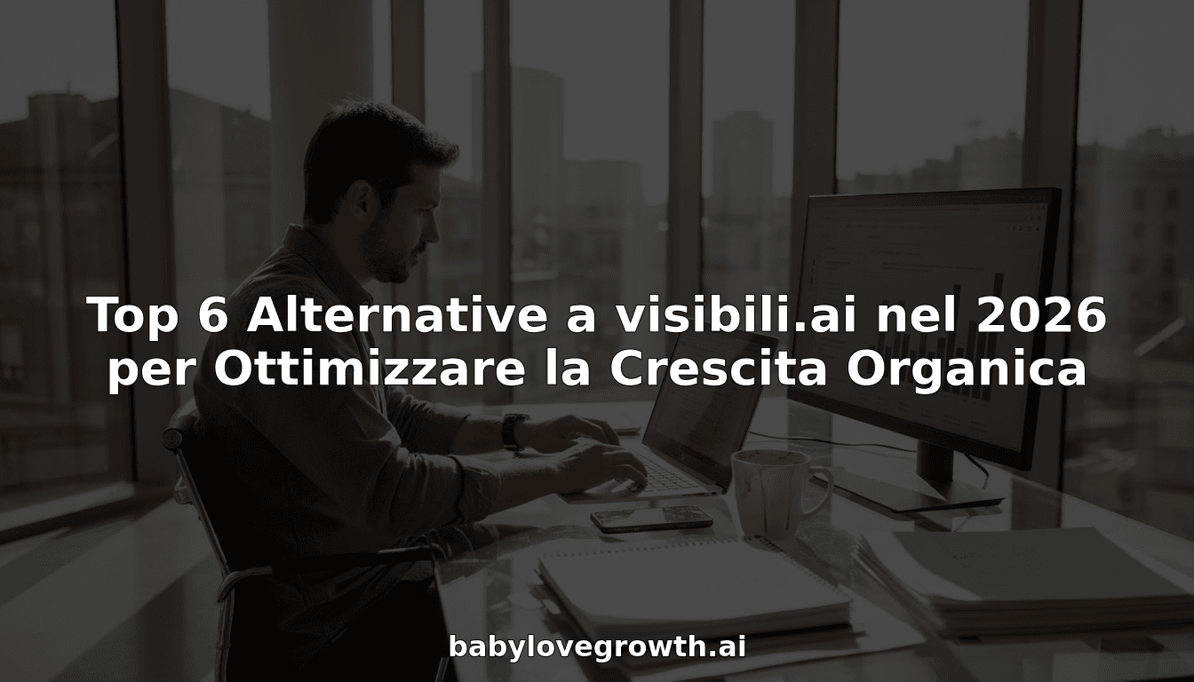 Top 6 Alternative a visibili.ai nel 2026 per Ottimizzare la Crescita Organica