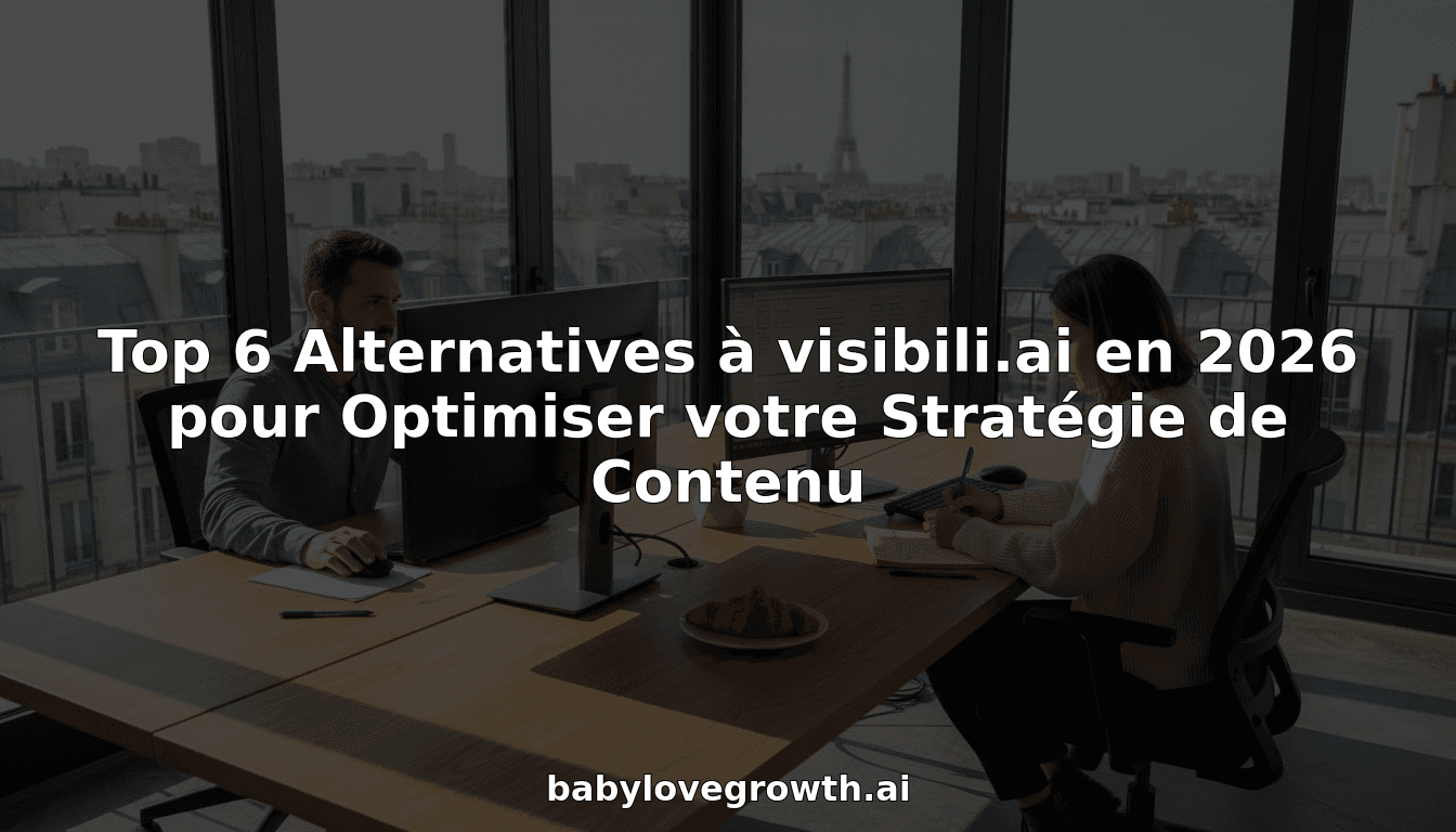 Top 6 Alternatives à visibili.ai en 2026 pour Optimiser votre Stratégie de Contenu