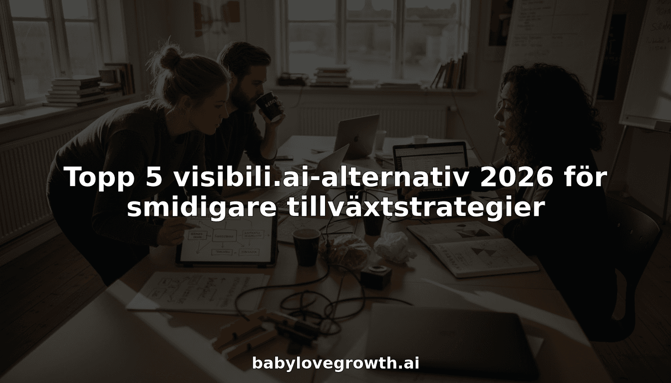 Topp 5 visibili.ai-alternativ 2026 för smidigare tillväxtstrategier