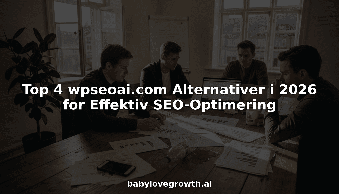 Top 4 wpseoai.com Alternativer i 2026 for Effektiv SEO-Optimering