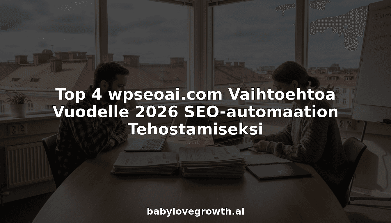 Top 4 wpseoai.com Vaihtoehtoa Vuodelle 2026 SEO-automaation Tehostamiseksi