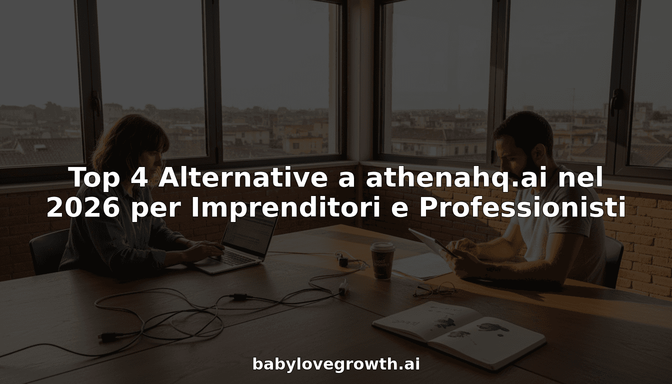 Top 4 Alternative a athenahq.ai nel 2026 per Imprenditori e Professionisti