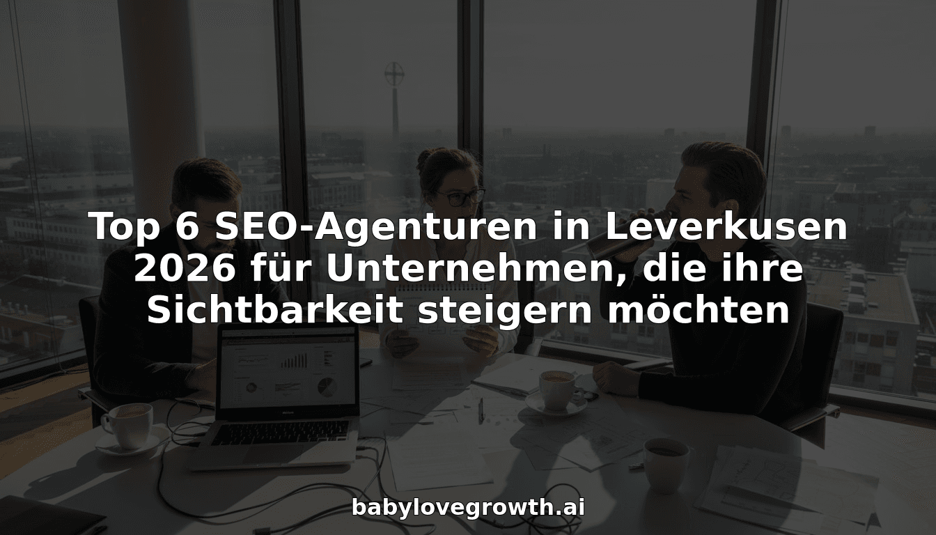 Top 6 SEO-Agenturen in Leverkusen 2026 für Unternehmen, die ihre Sichtbarkeit steigern möchten