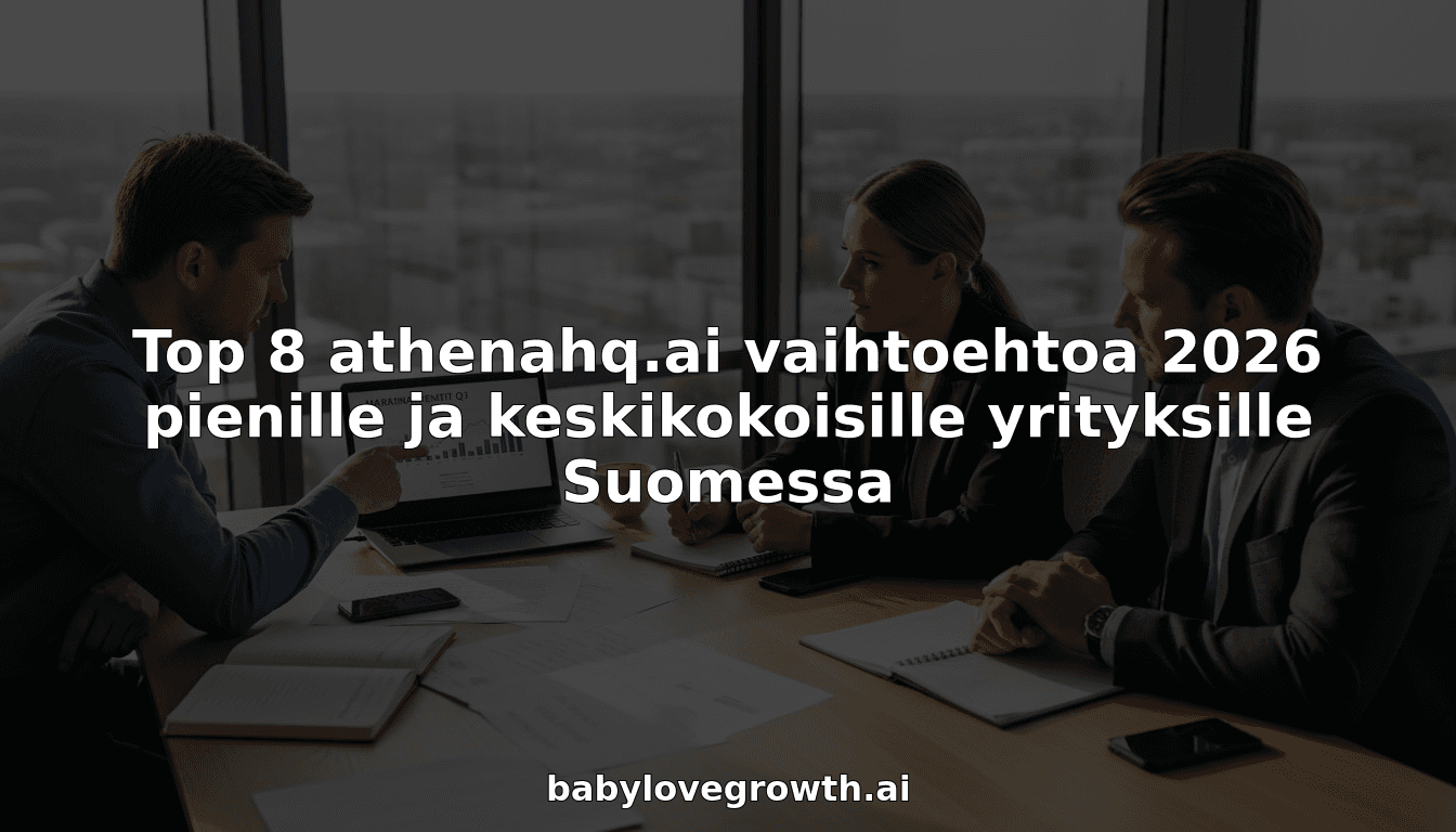 Top 8 athenahq.ai vaihtoehtoa 2026 pienille ja keskikokoisille yrityksille Suomessa