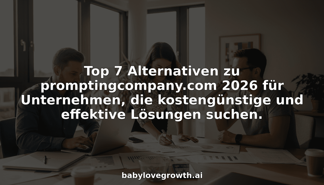 Top 7 Alternativen zu promptingcompany.com 2026 für Unternehmen, die kostengünstige und effektive Lösungen suchen.