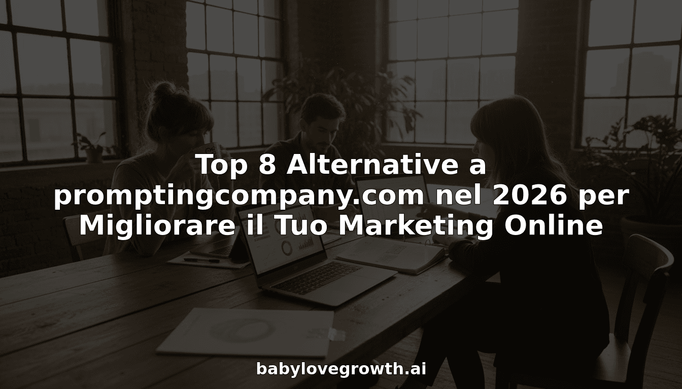 Top 8 Alternative a promptingcompany.com nel 2026 per Migliorare il Tuo Marketing Online