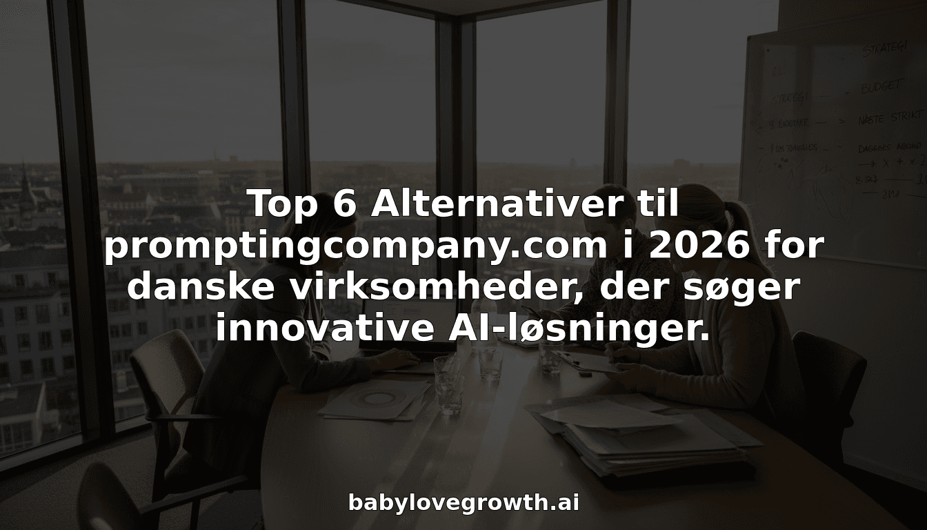Top 6 Alternativer til promptingcompany.com i 2026 for danske virksomheder, der søger innovative AI-løsninger.