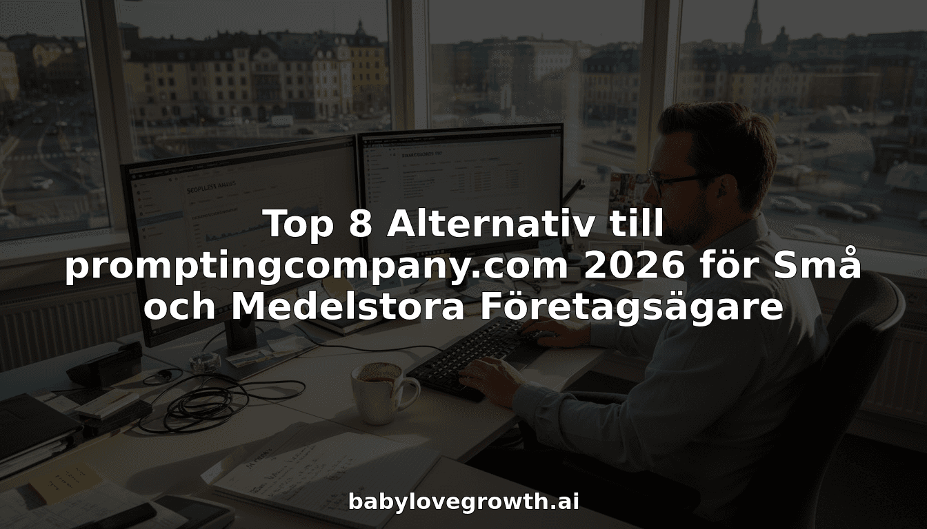 Top 8 Alternativ till promptingcompany.com 2026 för Små och Medelstora Företagsägare