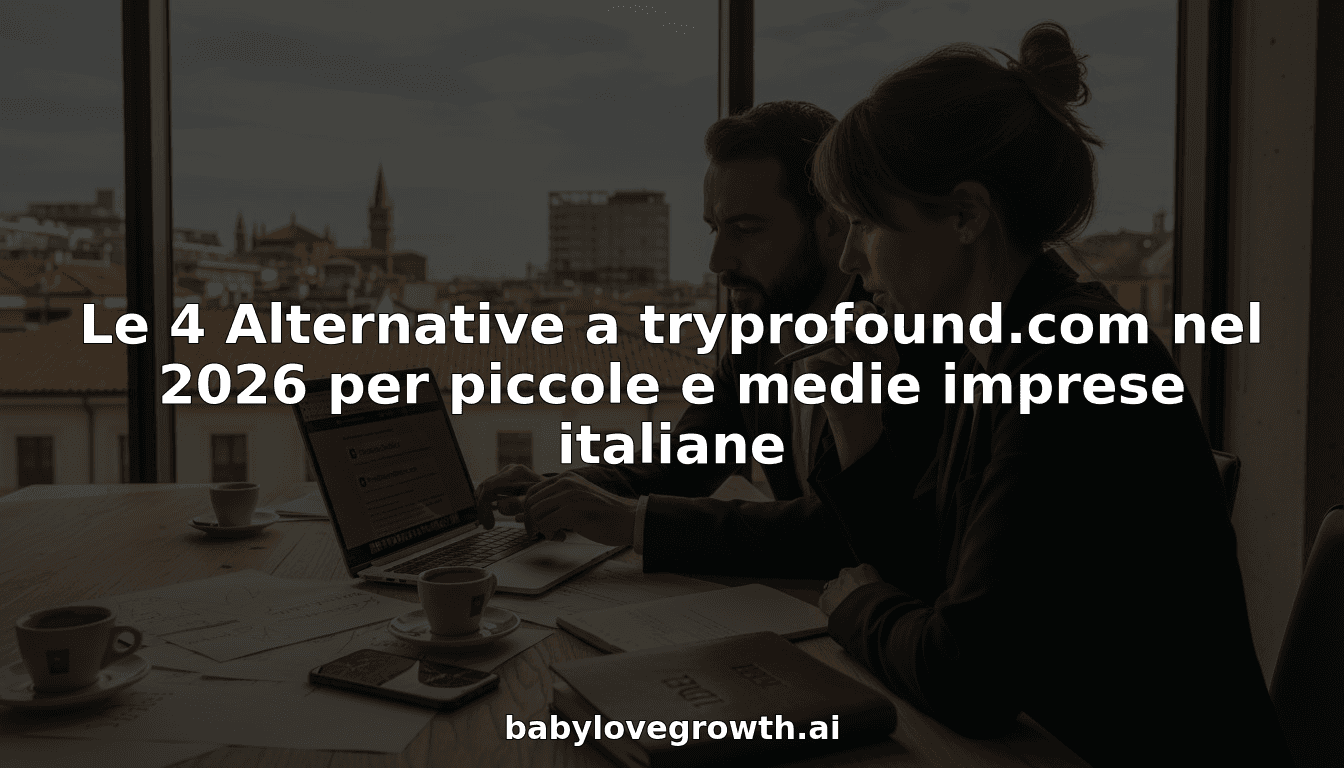 Le 4 Alternative a tryprofound.com nel 2026 per piccole e medie imprese italiane