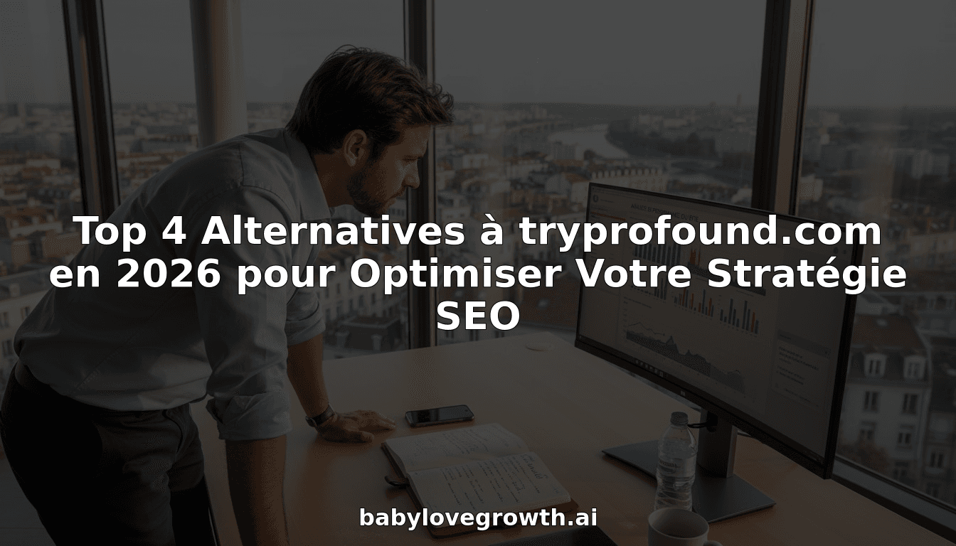 Top 4 Alternatives à tryprofound.com en 2026 pour Optimiser Votre Stratégie SEO