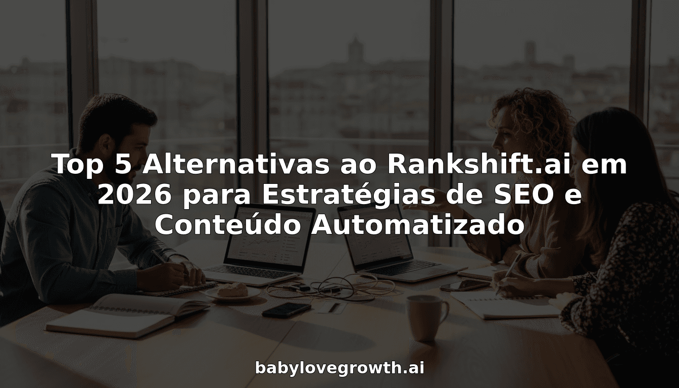 Top 5 Alternativas ao Rankshift.ai em 2026 para Estratégias de SEO e Conteúdo Automatizado