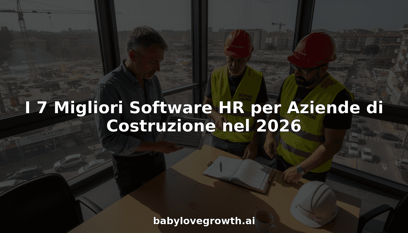 I 7 Migliori Software HR per Aziende di Costruzione nel 2026