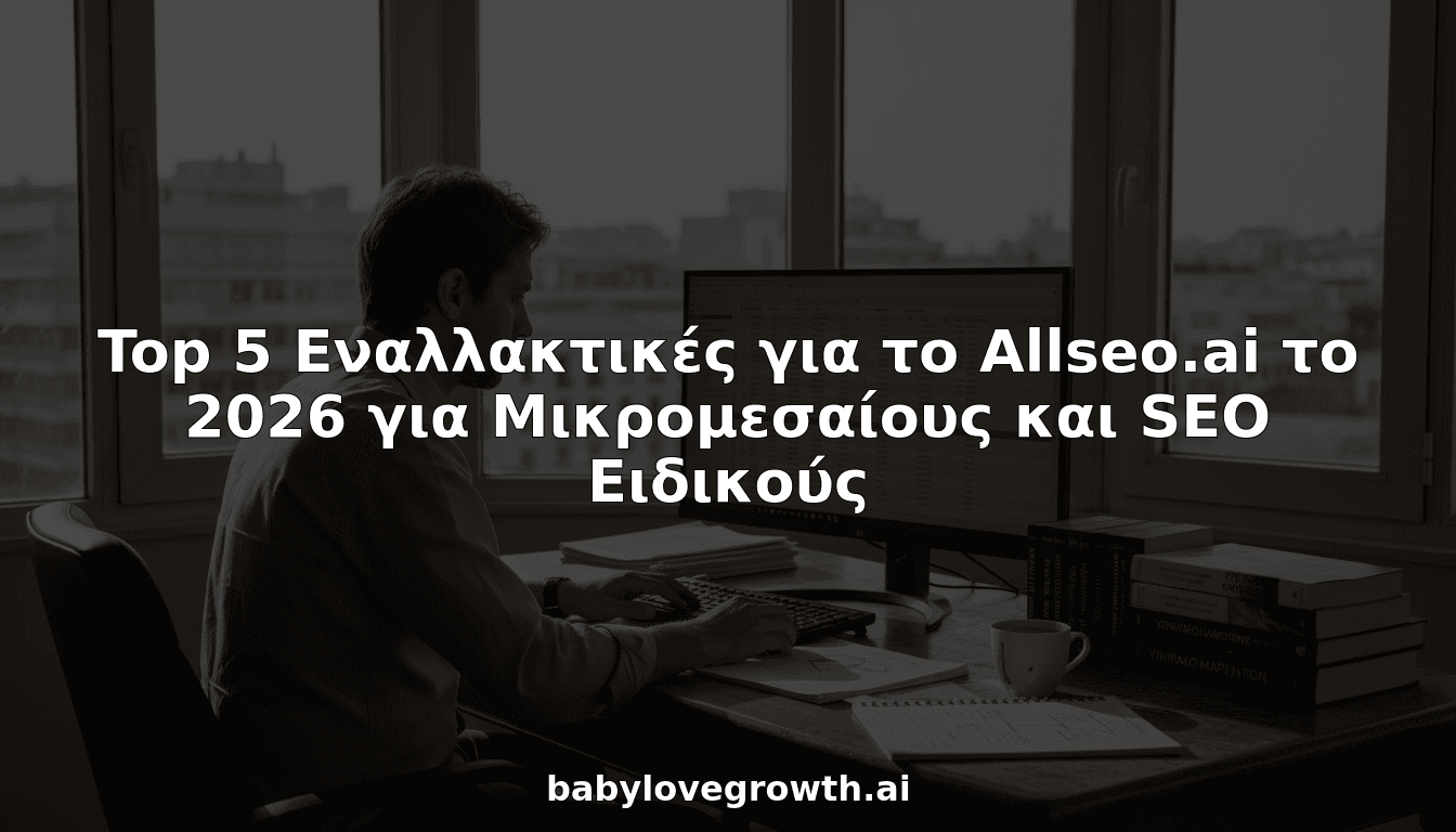 Top 5 Εναλλακτικές για το Allseo.ai το 2026 για Μικρομεσαίους και SEO Ειδικούς