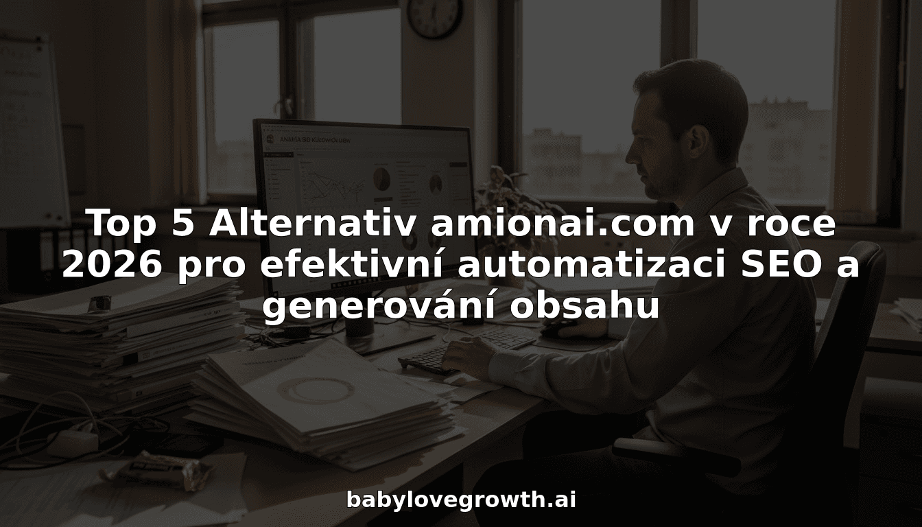 Top 5 Alternativ amionai.com v roce 2026 pro efektivní automatizaci SEO a generování obsahu