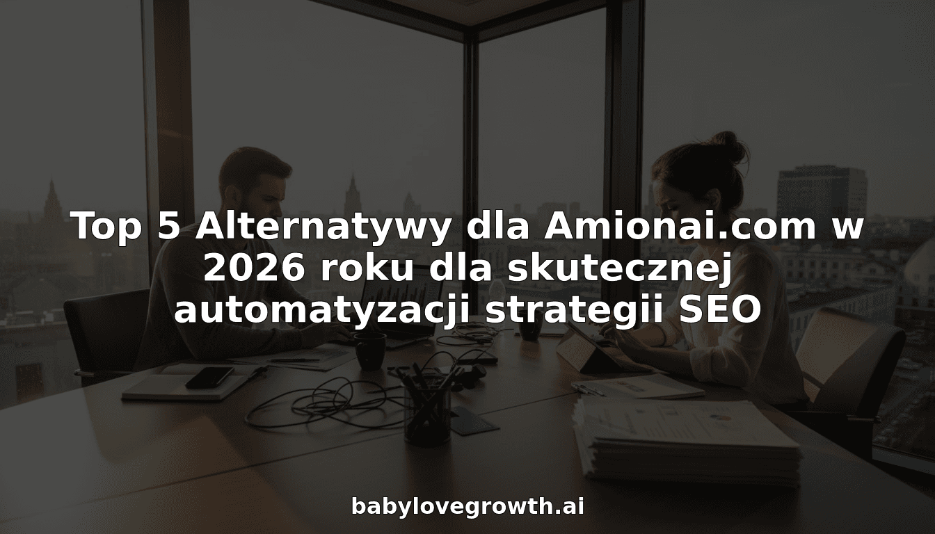 Top 5 Alternatywy dla Amionai.com w 2026 roku dla skutecznej automatyzacji strategii SEO