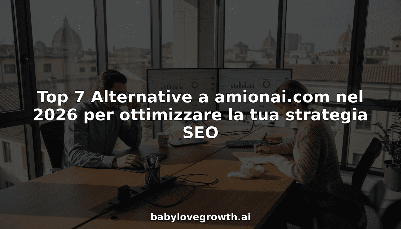 Top 7 Alternative a amionai.com nel 2026 per ottimizzare la tua strategia SEO