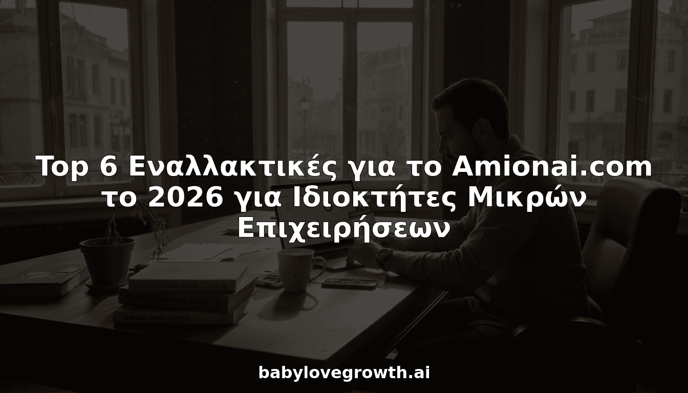 Top 6 Εναλλακτικές για το Amionai.com το 2026 για Ιδιοκτήτες Μικρών Επιχειρήσεων