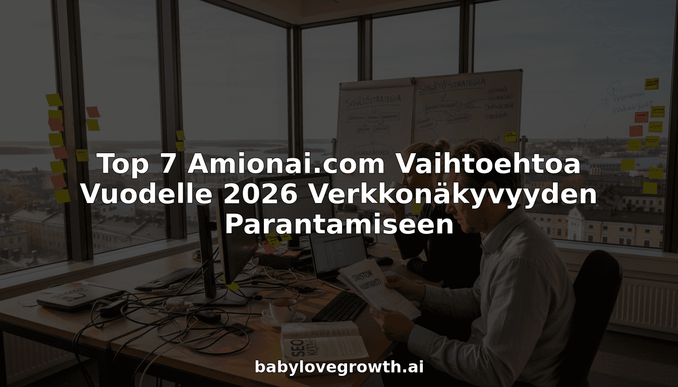 Top 7 Amionai.com Vaihtoehtoa Vuodelle 2026 Verkkonäkyvyyden Parantamiseen
