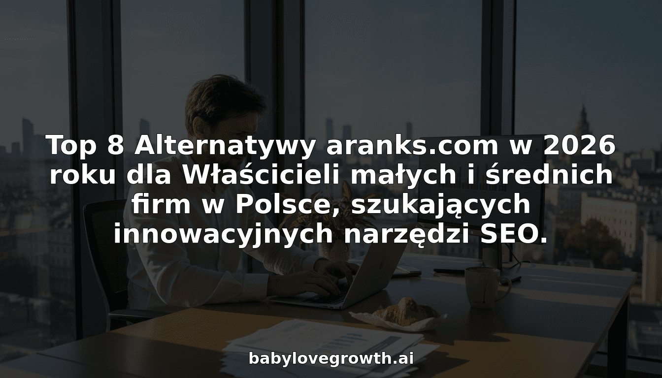 Top 8 Alternatywy aranks.com w 2026 roku dla Właścicieli małych i średnich firm w Polsce, szukających innowacyjnych narzędzi SEO.