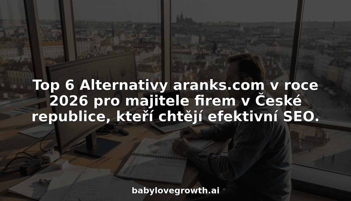 Top 6 Alternativy aranks.com v roce 2026 pro majitele firem v České republice, kteří chtějí efektivní SEO.
