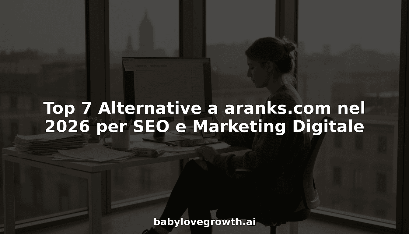 Top 7 Alternative a aranks.com nel 2026 per SEO e Marketing Digitale