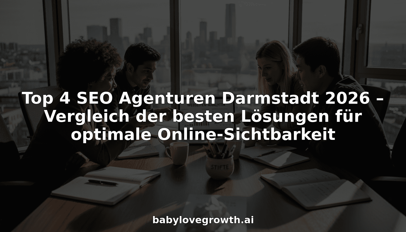 Top 4 SEO Agenturen Darmstadt 2026 – Vergleich der besten Lösungen für optimale Online-Sichtbarkeit