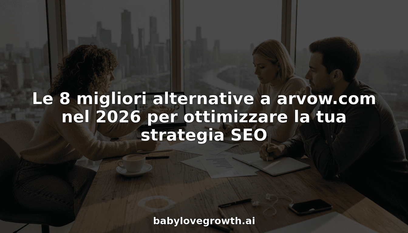 Le 8 migliori alternative a arvow.com nel 2026 per ottimizzare la tua strategia SEO
