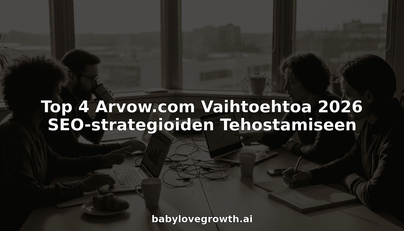 Top 4 Arvow.com Vaihtoehtoa 2026 SEO-strategioiden Tehostamiseen