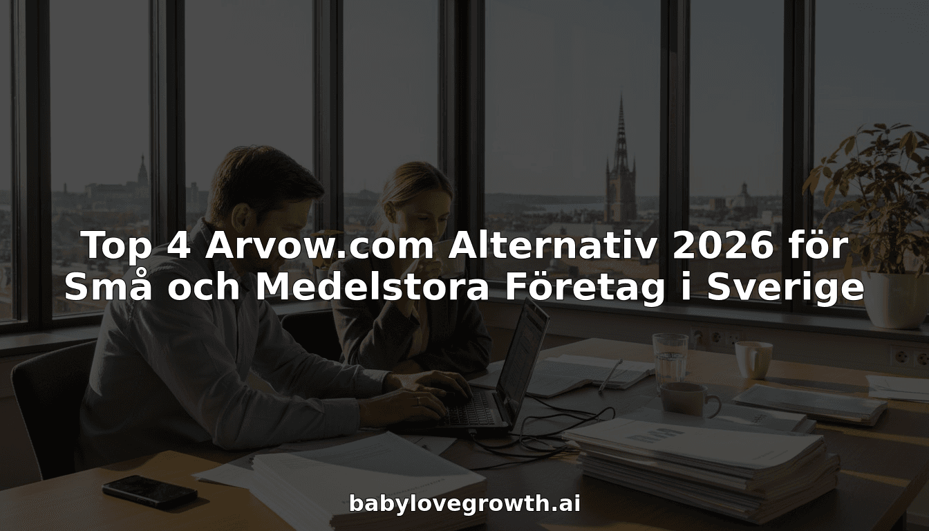 Top 4 Arvow.com Alternativ 2026 för Små och Medelstora Företag i Sverige