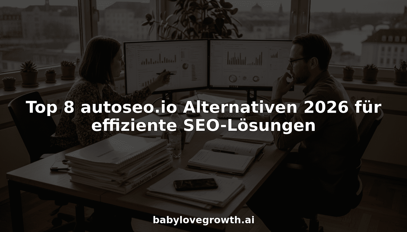 Top 8 autoseo.io Alternativen 2026 für effiziente SEO-Lösungen
