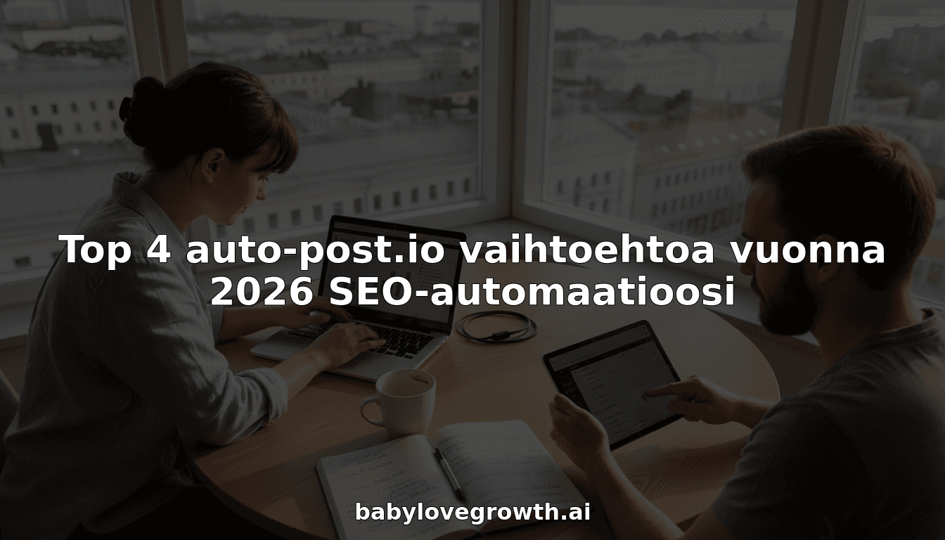 Top 4 auto-post.io vaihtoehtoa vuonna 2026 SEO-automaatioosi