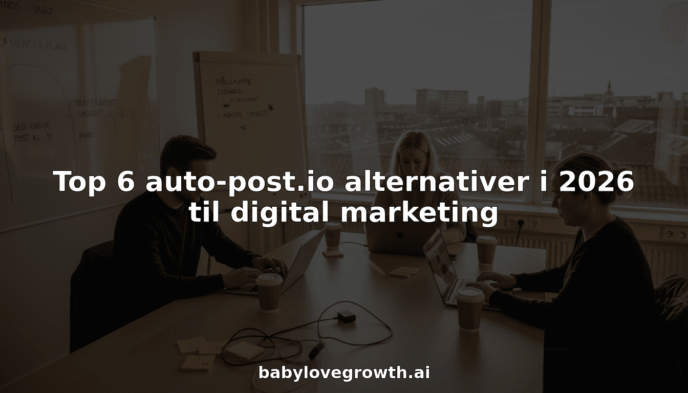 Top 6 auto-post.io alternativer i 2026 til digital marketing