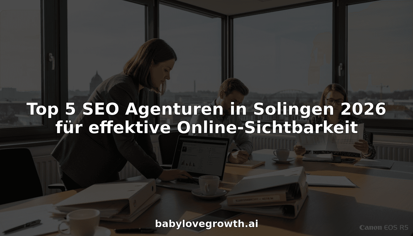 Top 5 SEO Agenturen in Solingen 2026 für effektive Online-Sichtbarkeit