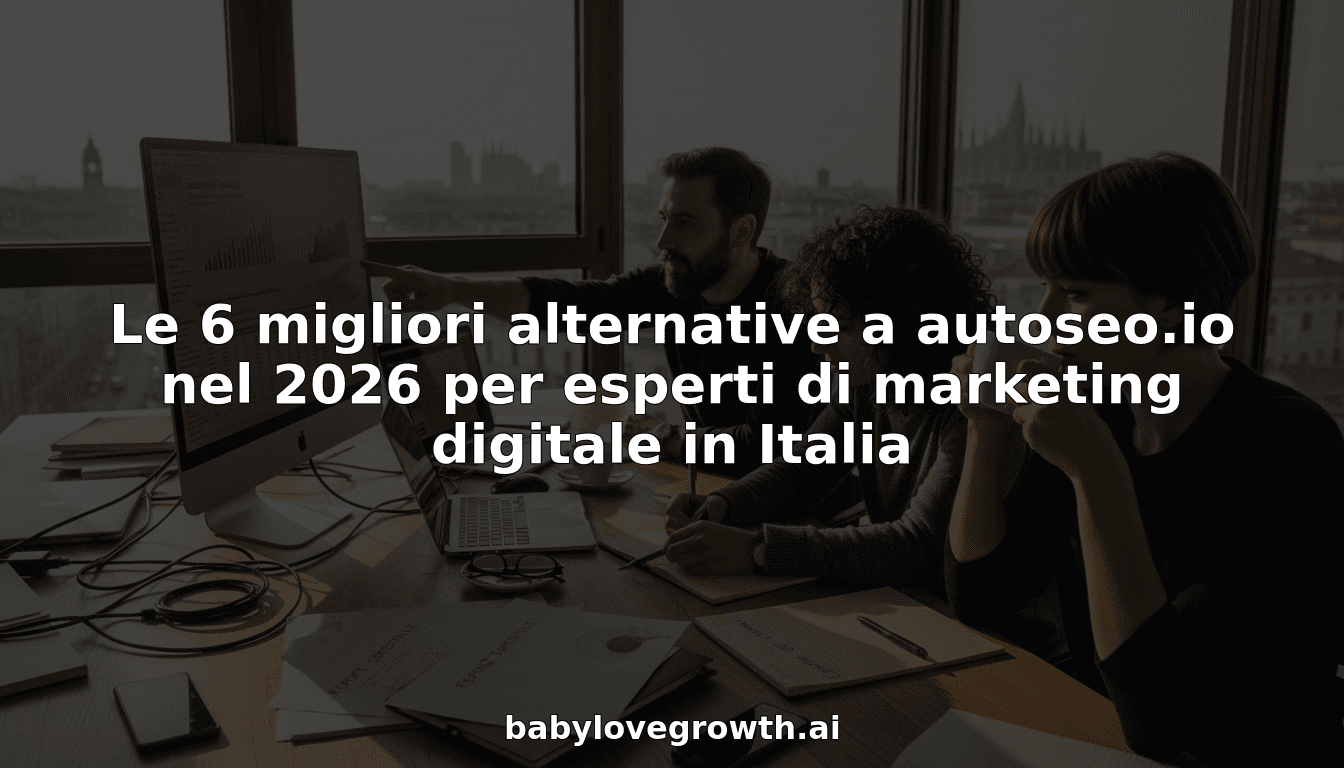 Le 6 migliori alternative a autoseo.io nel 2026 per esperti di marketing digitale in Italia